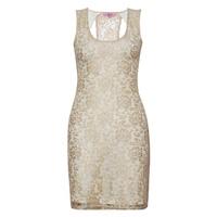 Metallic Lace Bodycon Dress