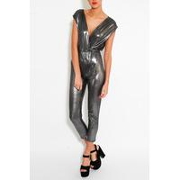 metallic disco jumpsuit