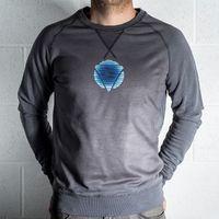 Mens 8Ball Black Tag Premium Vintage Sweatshirt - Tony Stark Power Chest