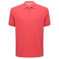 Mens Short Sleeve Plain 100% Cotton Polo Shirt Casual T-shirt - Pink