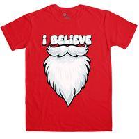 Mens Funny Christmas T Shirt - I Believe