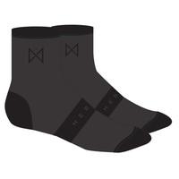 merlin wear core winter socks black medium