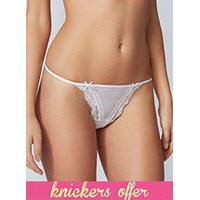 Mesh and lace G-string