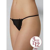 Mesh and lace G-string