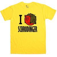 mens schrodingers cat t shirt i heart schrodinger