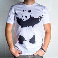 Mens 8Ball Black Tag Premium T Shirt - Banksy Panda