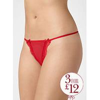 Mesh and lace G-string