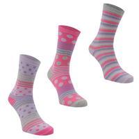 Mega Value Three Pack Design Socks Womens