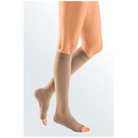 Mediven Plus Class 2 Below Knee Compression Stockings Beige V Extra Wide Petite Open Toe