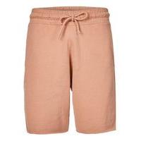Mens Dusty Pink Raw Edge Jersey Shorts, Pink