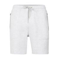 Mens Grey Zip Jersey Shorts, Grey