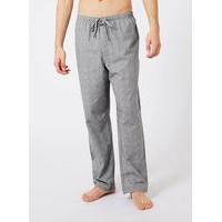 mens calvin klein grey check pyjama bottoms grey