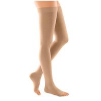 Medi Duomed Soft Class 3 Thigh Hold Up Compression Stockings Sand Large Open Toe