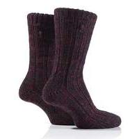 Mens Jeep Cable Knit Socks