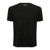 Mens Plain Short Sleeve Basic Crew Neck Cotton Casual Jersey T-Shirt - Black