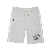 Men\'s Tokyo Laundry side stripe jersey casual shorts - Grey Marl