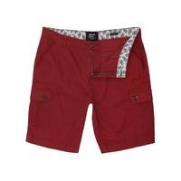 mens cotton canvas cargo shorts classic fit leg pockets rust