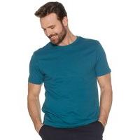 Mens Plain Short Sleeve Basic Crew Neck Cotton Casual Jersey T-Shirt - Teal