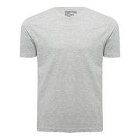 Mens Plain Short Sleeve Basic Crew Neck Cotton Casual Jersey T-Shirt - Grey