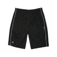 Mens Dissident black mesh insert panel detail activewear sports shorts with elasticated waistband - Black