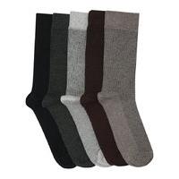 mens farah sock pack five pairs vertical stripe design perfect for wor ...