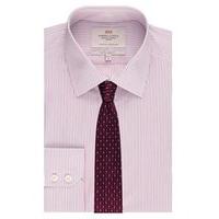 Men\'s Formal Red & Blue Multi Stripe Extra Slim Fit Shirt - Single Cuff - Easy Iron