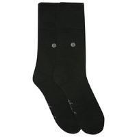 Mens Genuine Gentle Grip Cushion Foot Comfort Socks One Size 6 - 11 Two Pairs by Sock Shop - Black