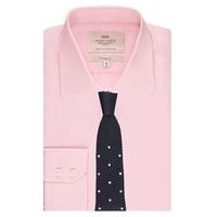 Men\'s Formal Pink Classic Fit Shirt - Single Cuff - Easy Iron