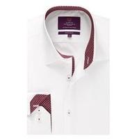 Men\'s Curtis White Slim Fit Shirt - Single Cuff