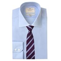 Men\'s Formal Blue Classic Fit Shirt - Single Cuff - Easy Iron