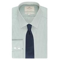 mens formal white green grid check extra slim fit shirt single cuff ea ...