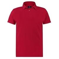 Men\'s Red Slim Fit Garment Dye Polo Shirt - Short Sleeve