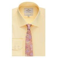 Men\'s Formal Yellow Slim Fit Shirt - Single Cuff - Easy Iron