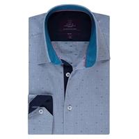 mens blue fine stripe slim fit curtis shirt