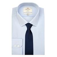 Men\'s White & Blue Small Check Slim Fit Shirt - 1913 Collection