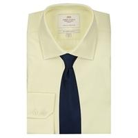 Men\'s Yellow Slim Fit Business Shirt - Single Cuff