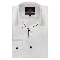 Men\'s White Slim Fit Shirt - Single Cuff