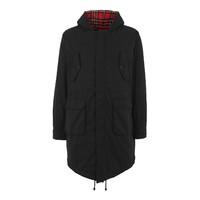 merc tobias fishtail parka black