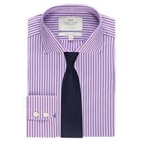 mens formal lilac navy multi stripe extra slim fit shirt cutaway colla ...