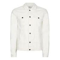 Mens White Denim Jacket, White