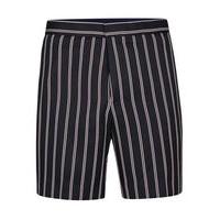 Mens Blue Navy Pinstripe Shorts, Blue