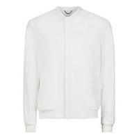 Mens Cream Off White Smart Bomber Jacket, Cream