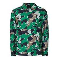 mens heros heroine green camo coach jacket green