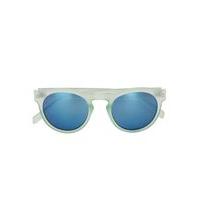 Mens Blue Turquoise Round Sunglasses, Blue