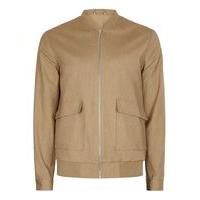 mens brown tan jersey bomber jacket brown