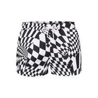 Mens JADED Black Checked Swim Shorts*, Black