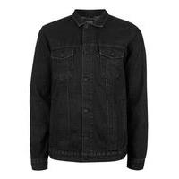 Mens ANTIOCH Black Denim Jacket*, Black