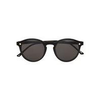 mens black layover mirrored sunglasses black