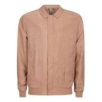 mens pink smart bomber jacket pink