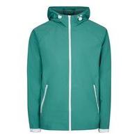 mens blue teal zip through shell jacket blue